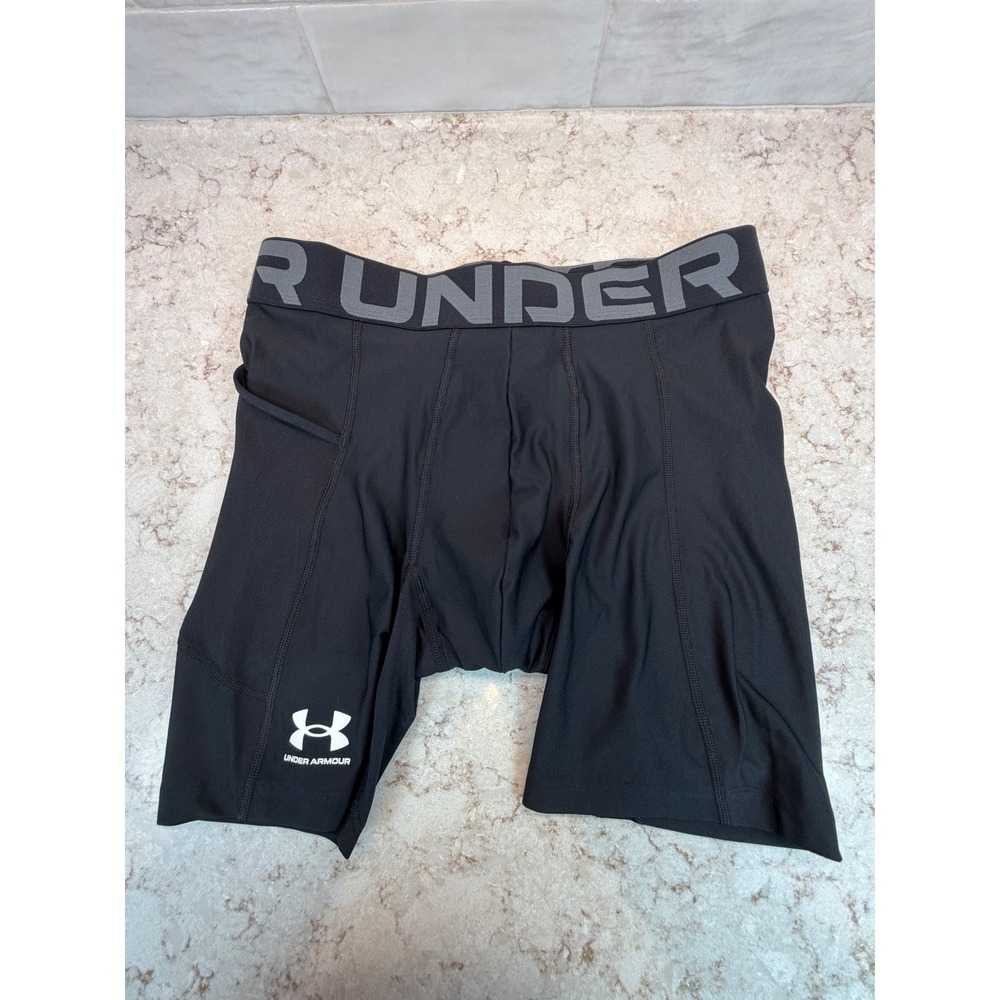 Under Armour Mens HeatGear Compression Shorts Black Size Large NEW